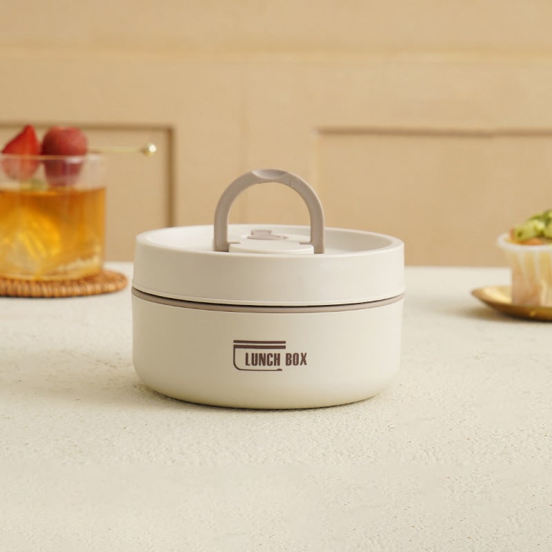 Insulated Stainless Steel Bento Box Stackable Lunch Container with Thermal Storage