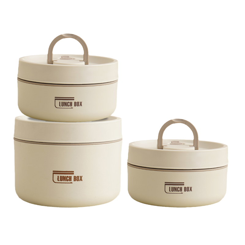 Insulated Stainless Steel Bento Box Stackable Lunch Container with Thermal Storage