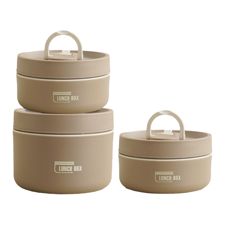 Insulated Stainless Steel Bento Box Stackable Lunch Container with Thermal Storage