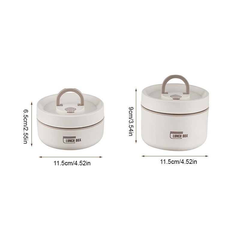Insulated Stainless Steel Bento Box Stackable Lunch Container with Thermal Storage