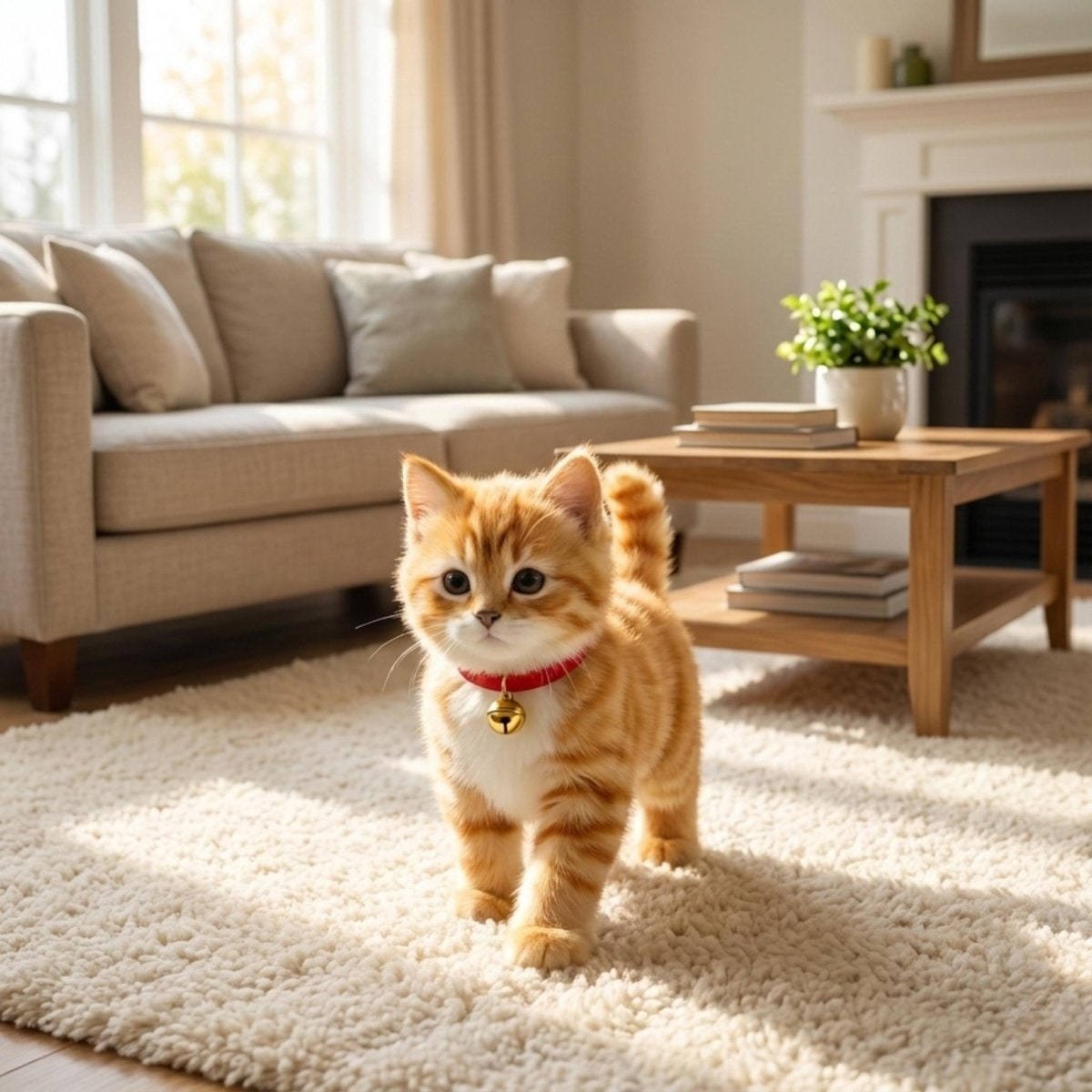 Interactive Cat Toy Robot with Soft Plush Fur Walking and Meowing Electronic Pet Kitten