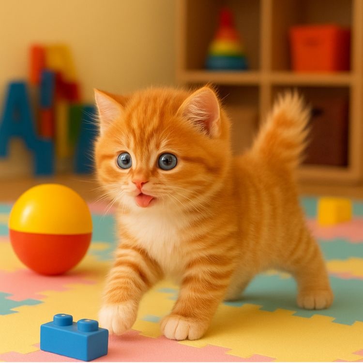 Interactive Cat Toy Robot with Soft Plush Fur Walking and Meowing Electronic Pet Kitten