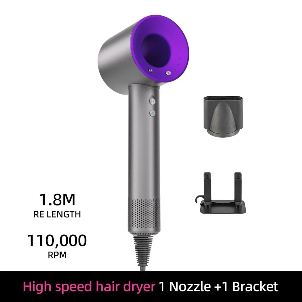 Ionic High Speed Hair Dryer with Magnetic and Wall Mount Diffuser
