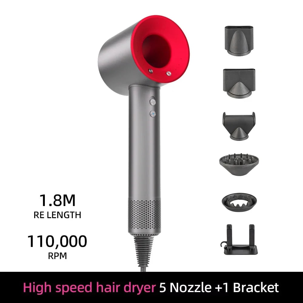 Ionic High Speed Hair Dryer with Magnetic and Wall Mount Diffuser