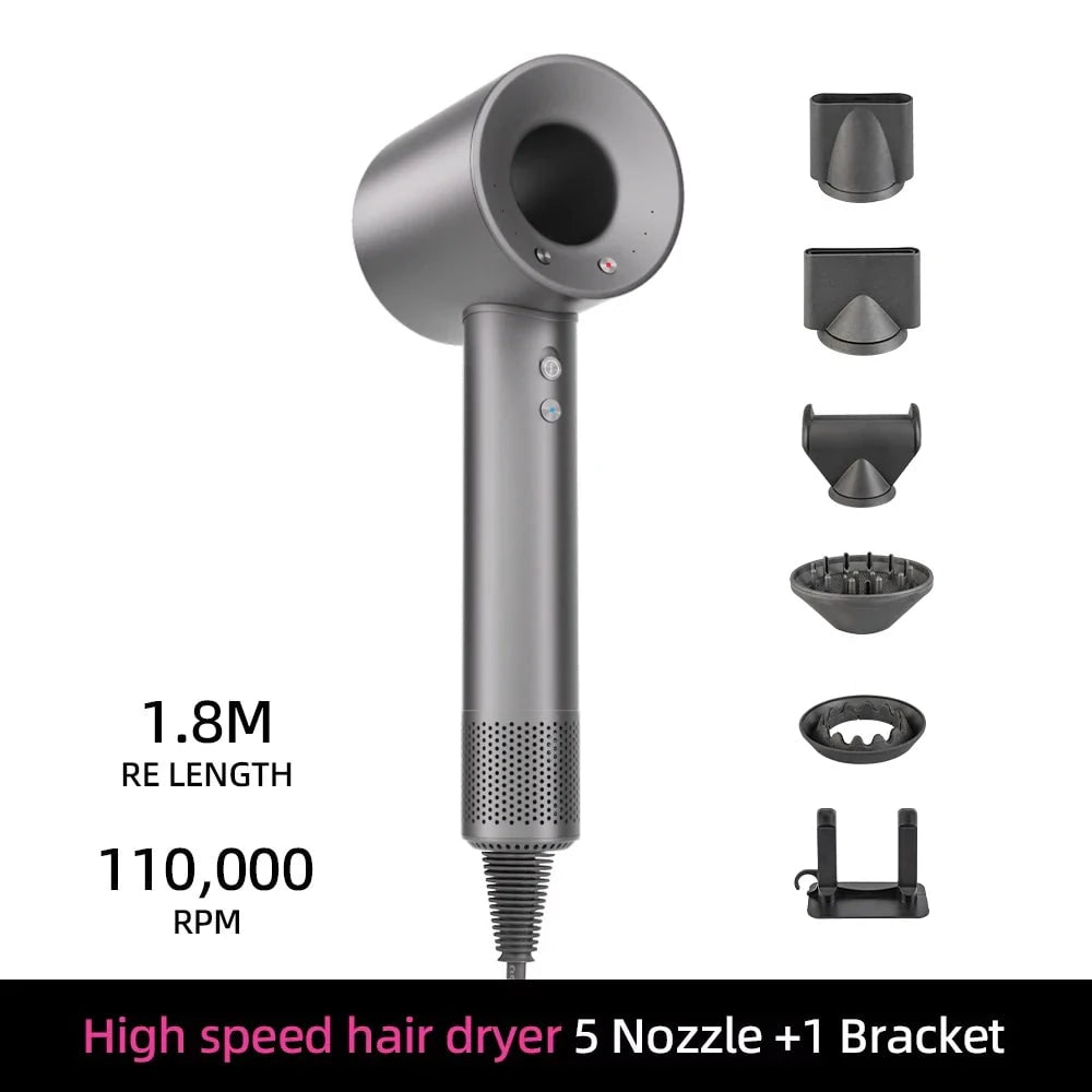 Ionic High Speed Hair Dryer with Magnetic and Wall Mount Diffuser