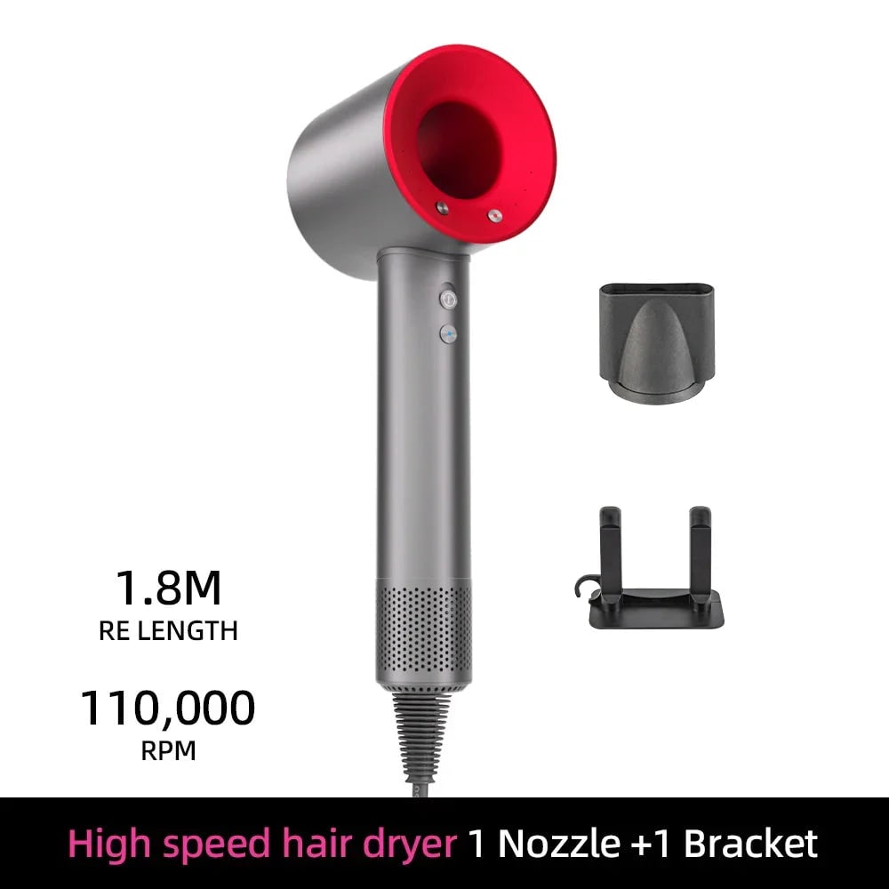 Ionic High Speed Hair Dryer with Magnetic and Wall Mount Diffuser