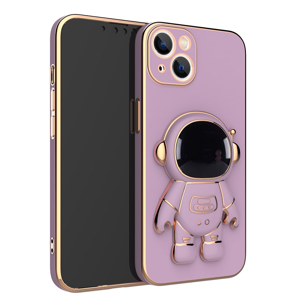 Iphone Case with Strap and Wallet 3D Astronaut Design with Kickstand Luxury