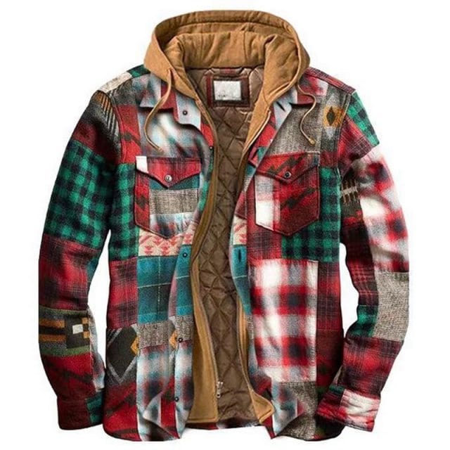 Vintage Casual Loose Patchwork Windbreaker