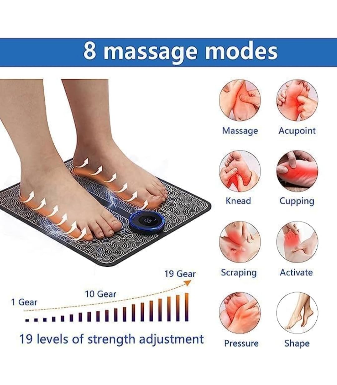EMS Foot Massager | Wireless Muscle Stimulation for Relaxation