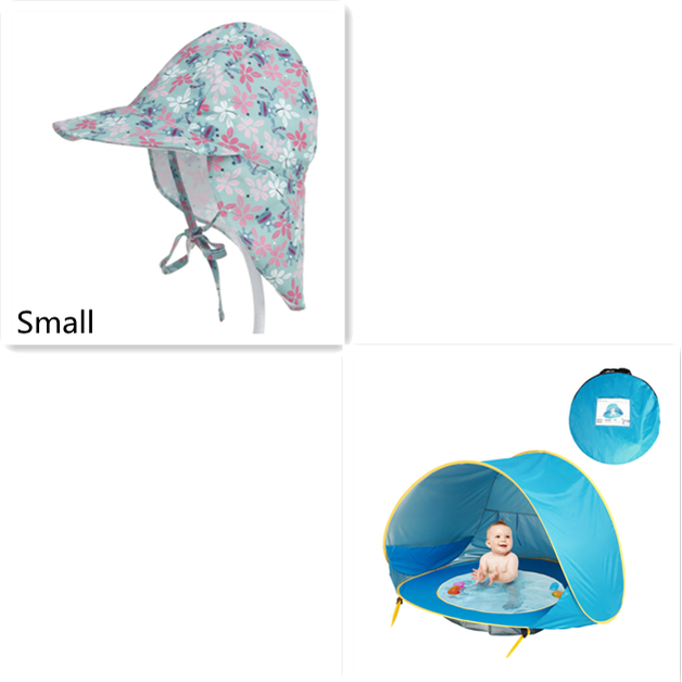 Kids' Beach Tent with Pop Up Sun Shade for Waterproof Dome Shelter with Built-In Pool