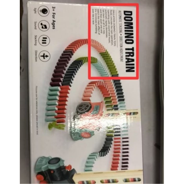 Kids' Domino Train Toy Game with Automatic Dispenser Electric Steam Locomotive Mexican Dominoes Set