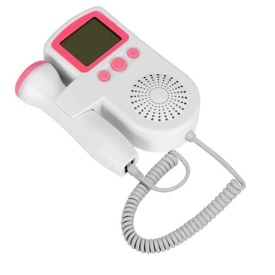 Kids' Fetal Doppler Pregnancy Monitor at Home with Backlit Lcd Display and Handheld Probe