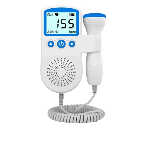Kids' Fetal Doppler Pregnancy Monitor at Home with Backlit Lcd Display and Handheld Probe