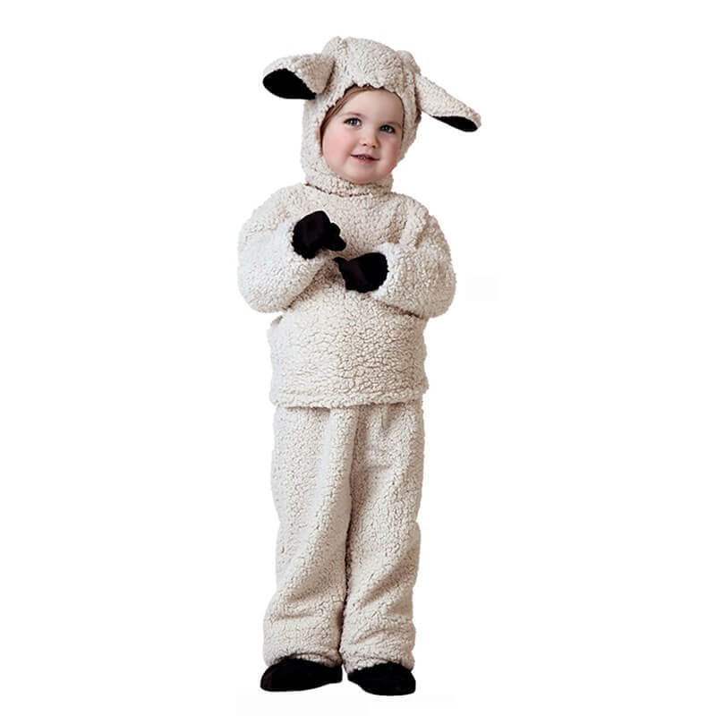 Kids' Halloween Animal Costume Plush Dinosaur Vampire Dress Up with Hood