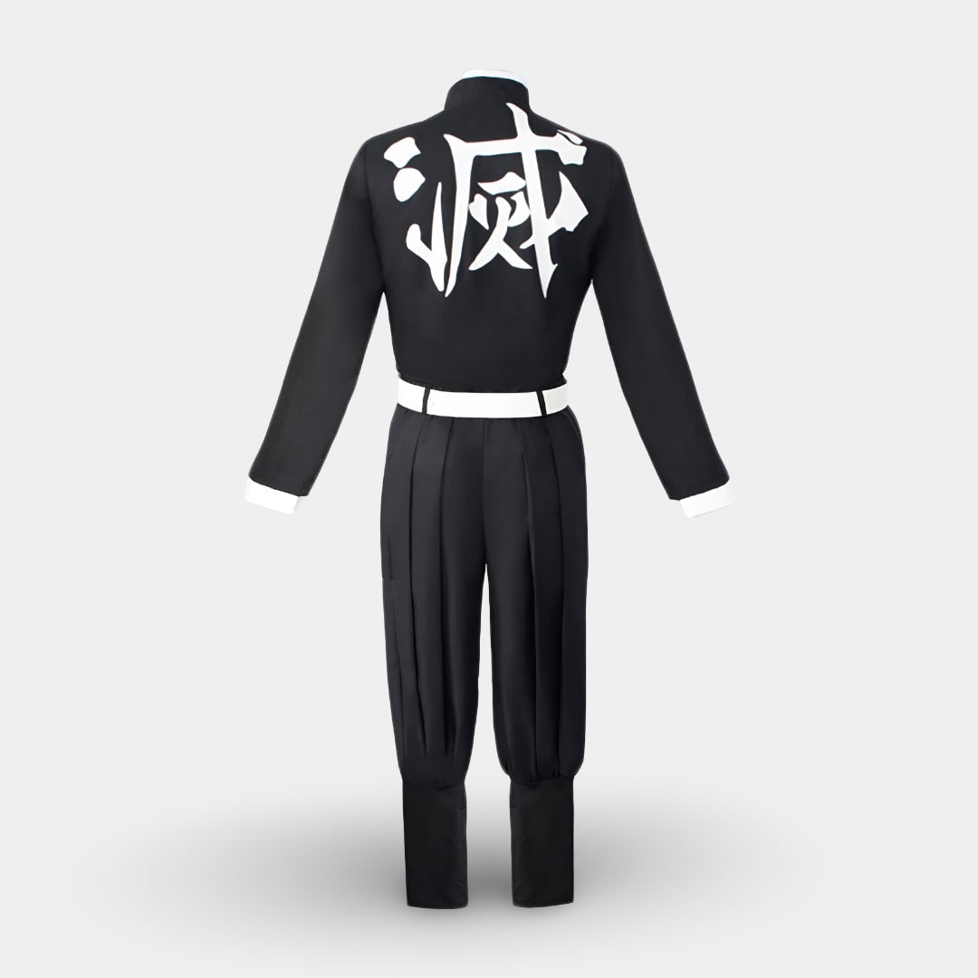 Kids' Halloween Anime Cosplay Costume and Outfits with Flame Pattern Cape Jacket and Leg Wraps