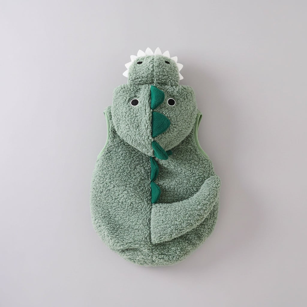 Kids' Halloween Baby Dinosaur Costume Hooded Romper with Spikes and Tail for Toddler T-Rex