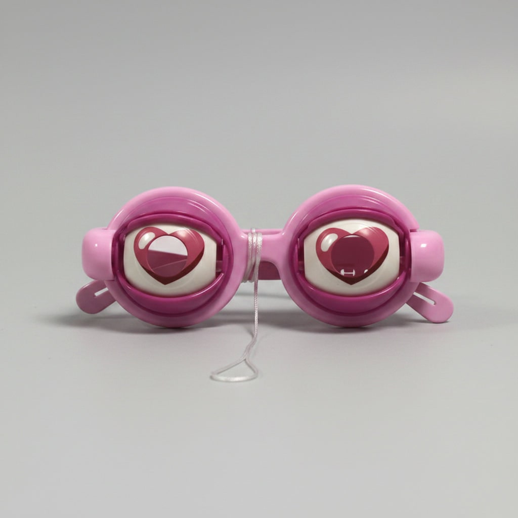 Kids' Halloween Crazy Eyes Glasses Novelty Prank Toy with Moving Eyelids for Party Fun