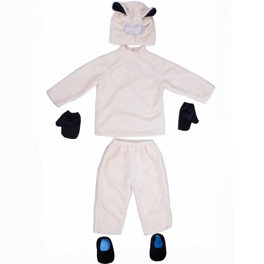 Kids' Halloween Dinosaur Pirate Vampire Animal Costume with Plush Fleece Hood Mittens and Shoe Covers