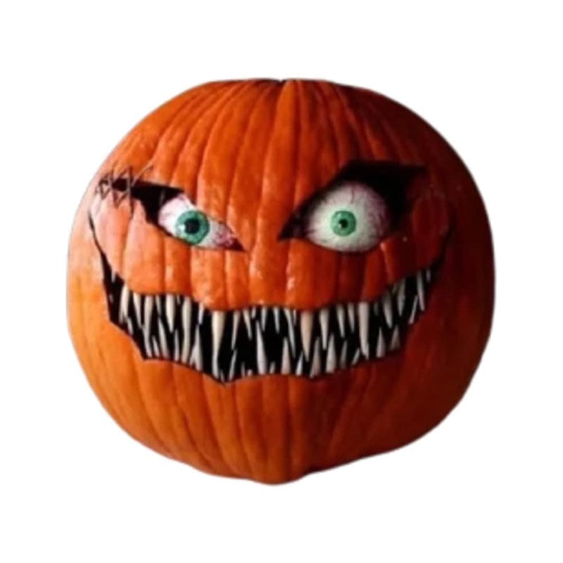 Kids' Halloween Jack O Lantern Pumpkin Decor with Animatronic Moving Eyes for Scary Party Prop