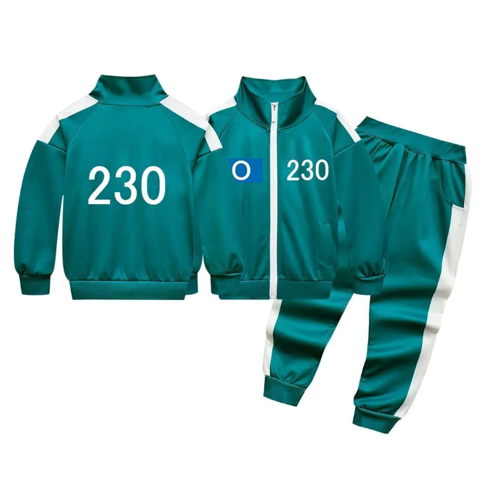 Kids' Halloween survival game Costume Three-Piece Set with Jacket Pants and T-Shirt