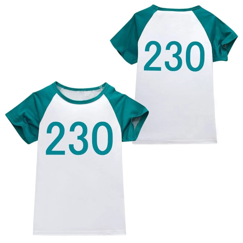 Kids' Halloween survival game Costume Three-Piece Set with Jacket Pants and T-Shirt