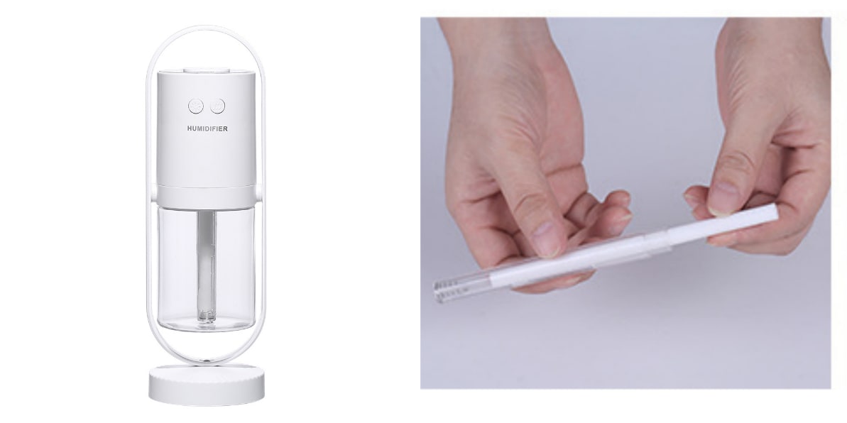 Kids' Mini Ultrasonic Humidifier with LED Projection Night Light and Portable Mist Maker