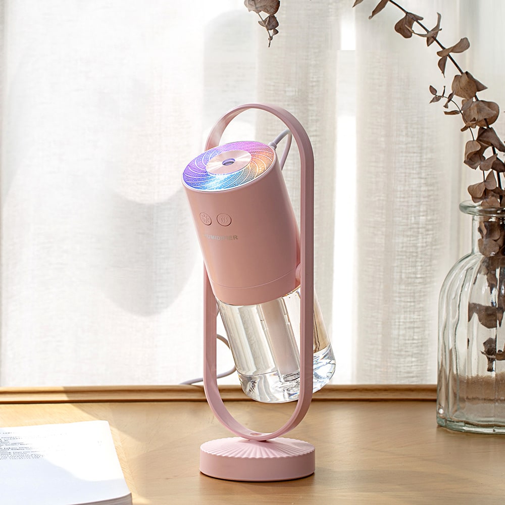 Kids' Mini Ultrasonic Humidifier with LED Projection Night Light and Portable Mist Maker