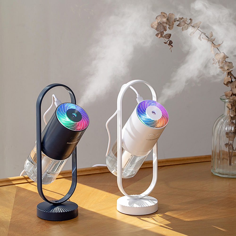 Kids' Mini Ultrasonic Humidifier with LED Projection Night Light and Portable Mist Maker