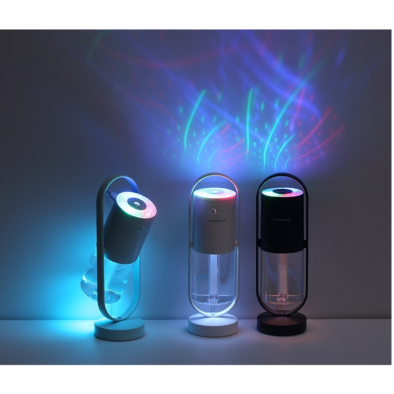 Kids' Mini Ultrasonic Humidifier with LED Projection Night Light and Portable Mist Maker