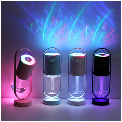 Kids' Mini Ultrasonic Humidifier with LED Projection Night Light and Portable Mist Maker