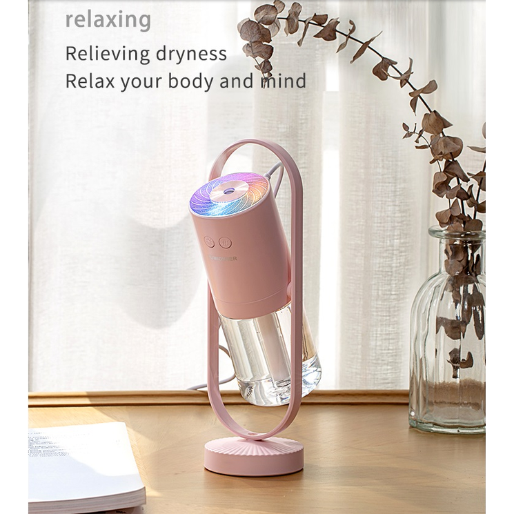Kids' Mini Ultrasonic Humidifier with LED Projection Night Light and Portable Mist Maker