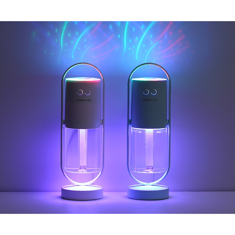 Kids' Mini Ultrasonic Humidifier with LED Projection Night Light and Portable Mist Maker