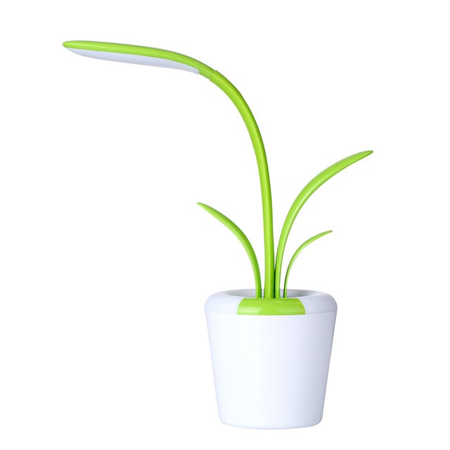 Kids' Plant Desk Lamp with LED Light Flexible Gooseneck Rechargeable Battery and USB Charging