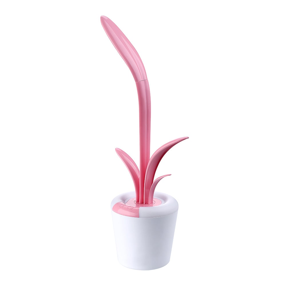 Kids' Plant Desk Lamp with LED Light Flexible Gooseneck Rechargeable Battery and USB Charging