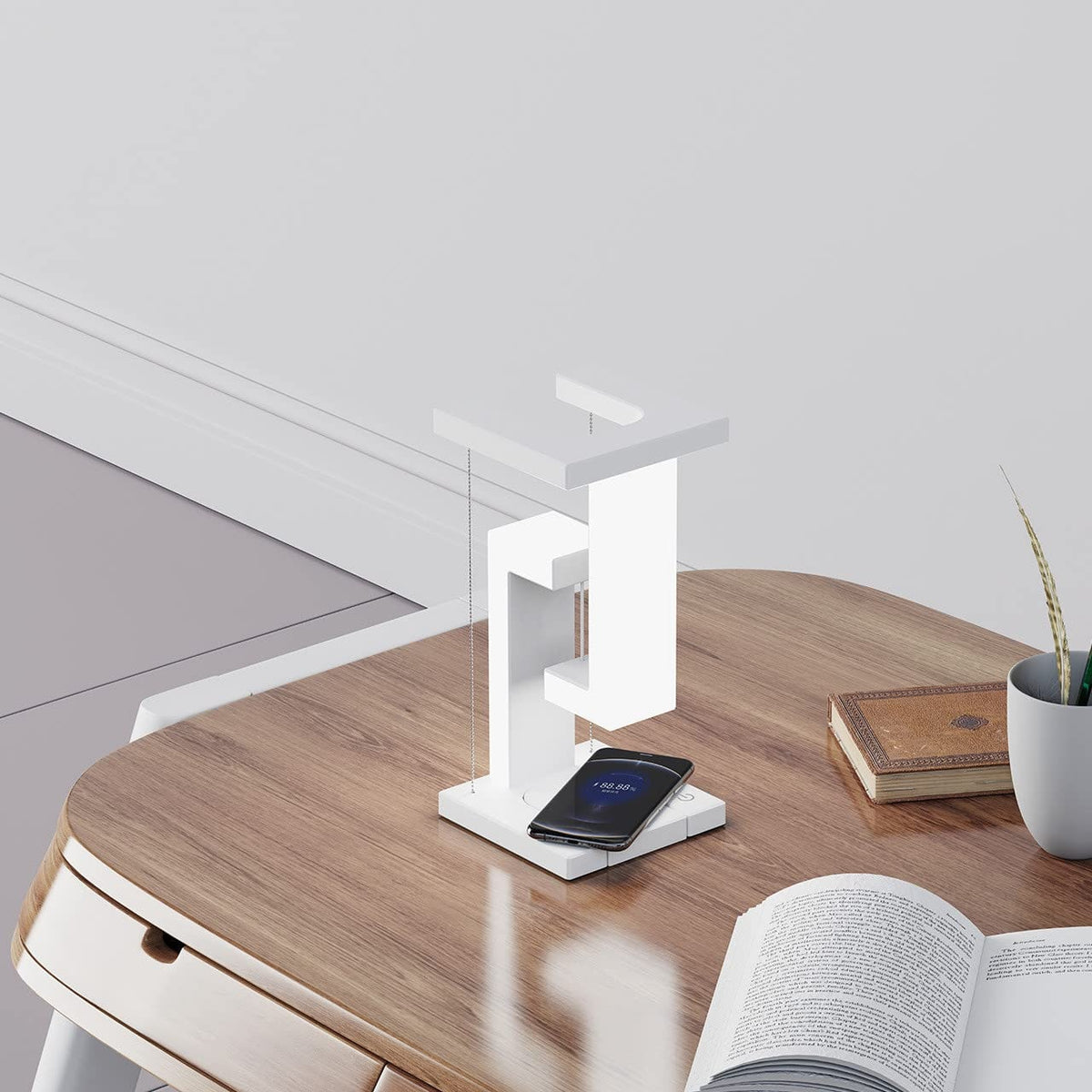 Kids' Rechargeable LED Table Lamp with Battery Operated Tensegrity Floating Design and Pad