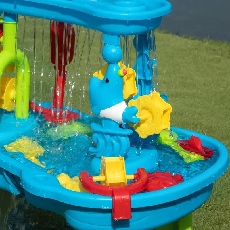 Kids'' Sand and Water Table with 15 Accessories and Multi-Tier Design