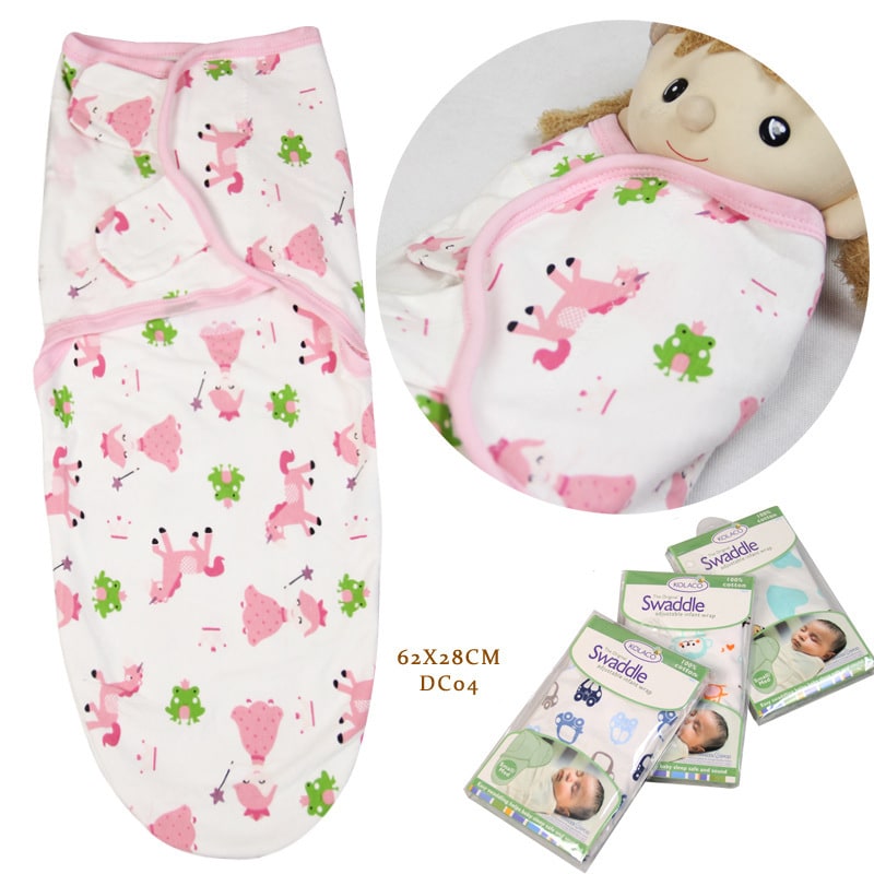 Kids' Sleep Sack Baby and Infant Swaddle Wrap with Adjustable Hook-And-Loop Fasteners and Leg Pouch
