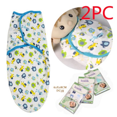 Kids' Sleep Sack Baby and Infant Swaddle Wrap with Adjustable Hook-And-Loop Fasteners and Leg Pouch