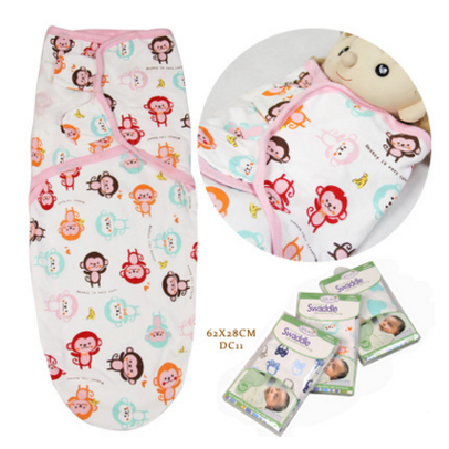 Kids' Sleep Sack Baby and Infant Swaddle Wrap with Adjustable Hook-And-Loop Fasteners and Leg Pouch