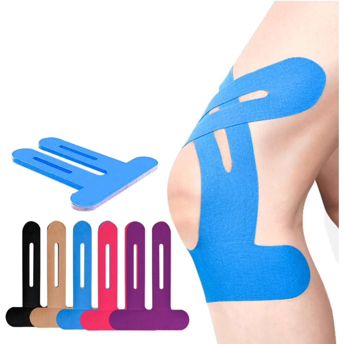 Kinesiology Tape Elastic Pre-Cut Knee Support Adhesive Breathable Outdoor Weightlifting
