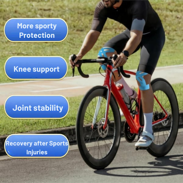 Kinesiology Tape Elastic Pre-Cut Knee Support Adhesive Breathable Outdoor Weightlifting