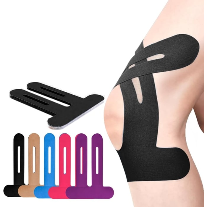 Kinesiology Tape for Knee and Ankle Support with Pre-Cut Strips