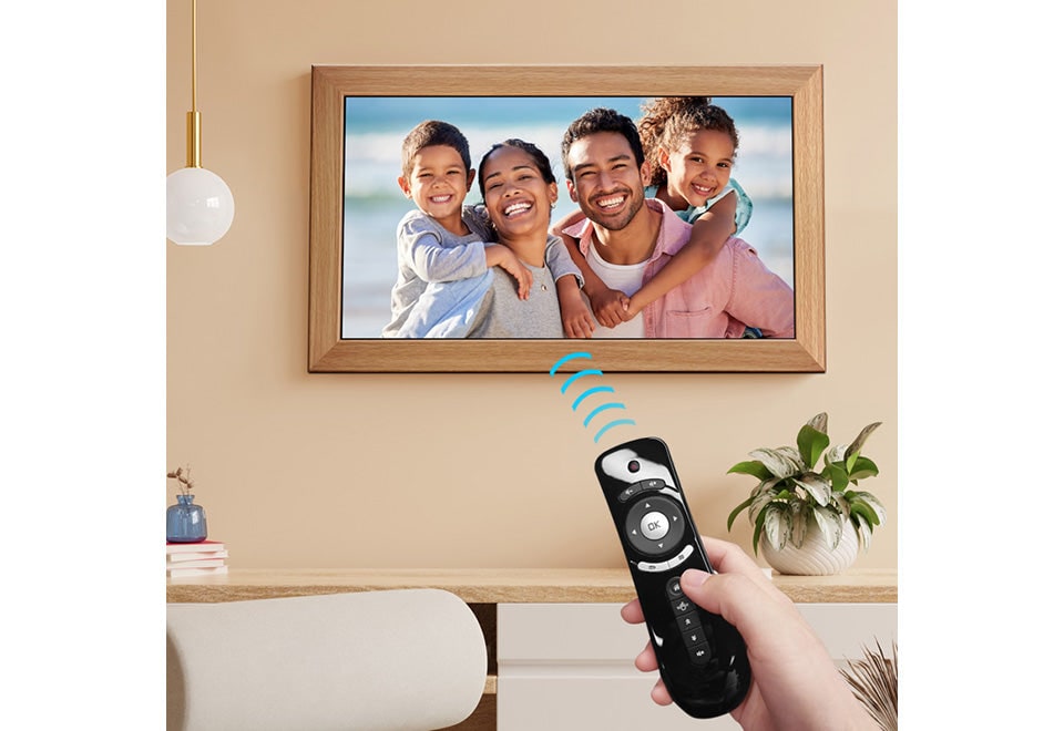 Large Smart Digital Picture Frame with Cloud Photo Sharing and Auto Rotate 11 X 14