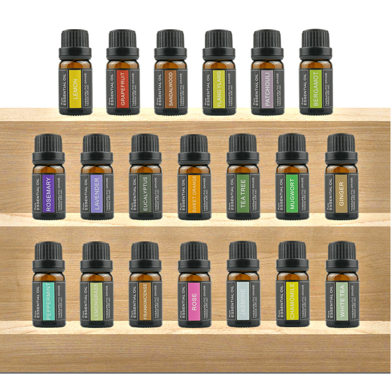 Lavender Aromatherapy Essential Oil 100% Pure with 10ml Amber Glass Bottle Aroma