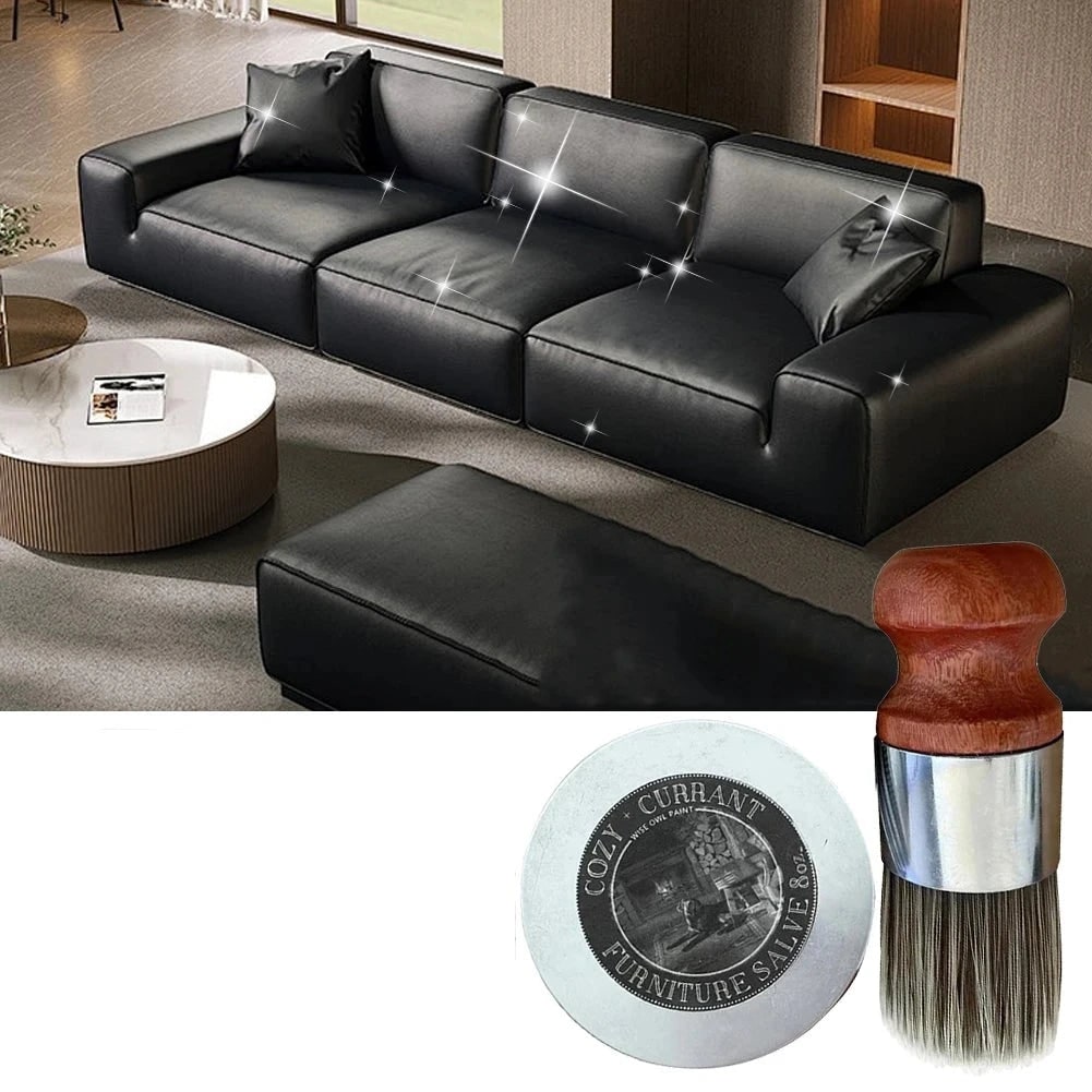 Leather Conditioner Furniture Polish Wax Wood Salve Metal Tin