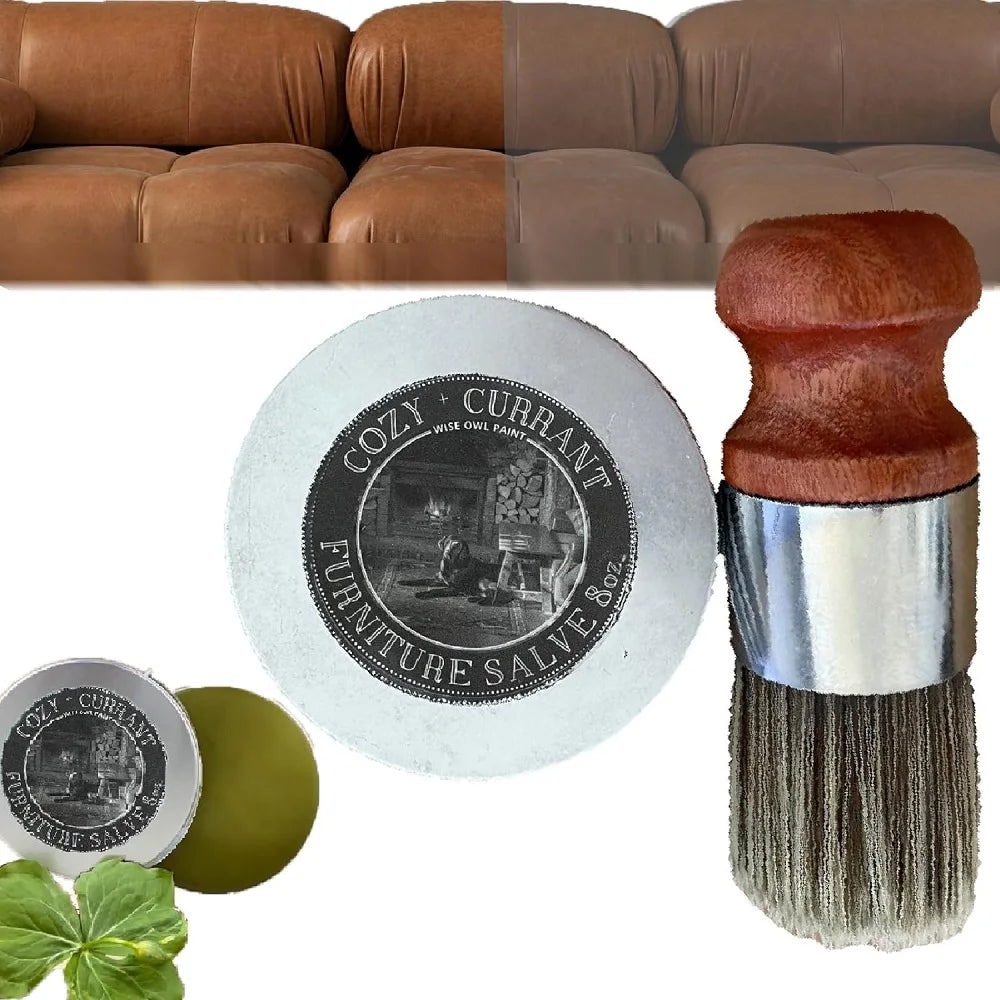 Leather Conditioner Furniture Polish Wax Wood Salve Metal Tin