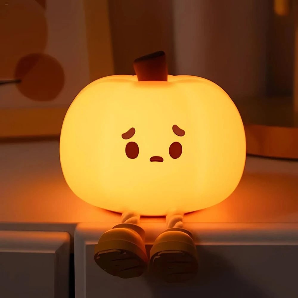 LED Night Light Rechargeable Silicone Portable Squishy Animal Warm White