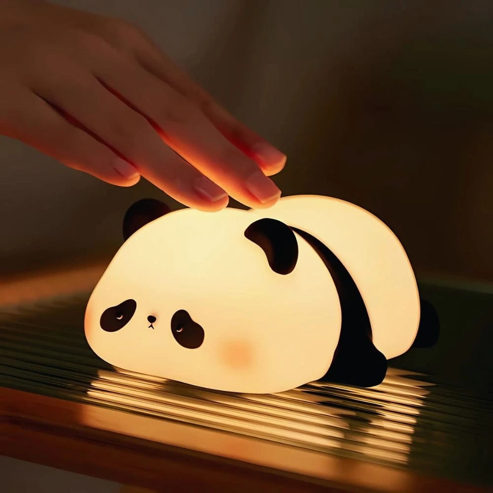 LED Night Light Rechargeable Silicone Portable Squishy Animal Warm White