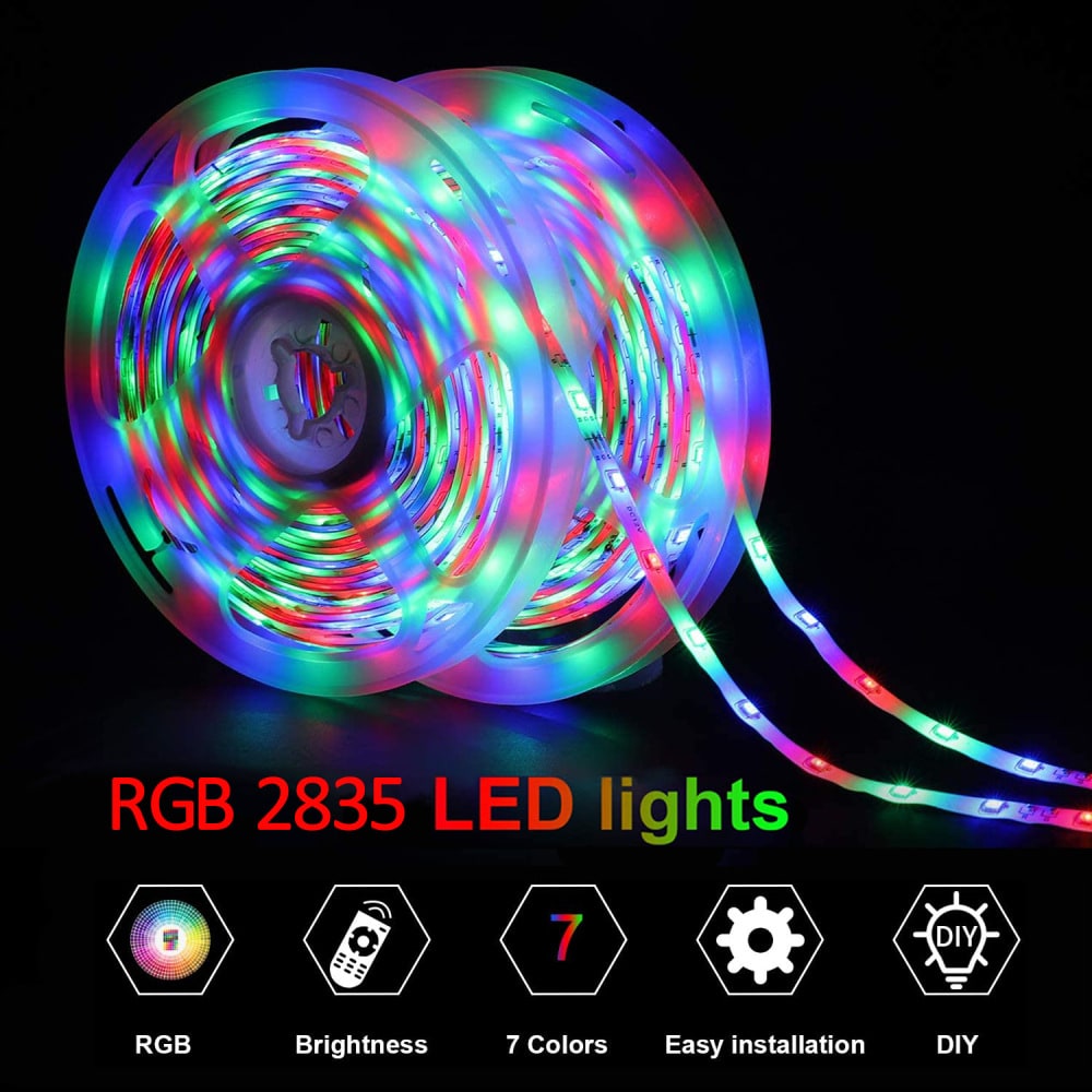 LED Strip Lights Rgb with Remote USB Flexible Color Changing Under Cabinet Lighting