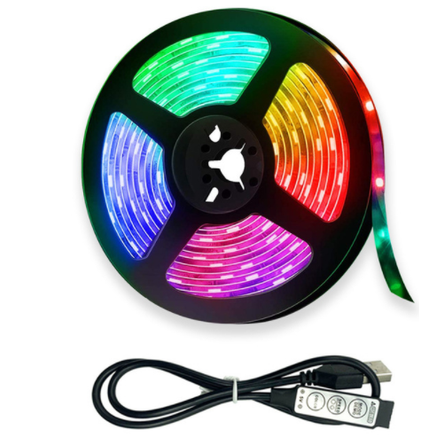 LED Strip Lights Rgb with Remote USB Flexible Color Changing Under Cabinet Lighting